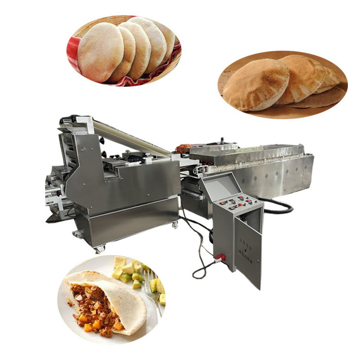 Multifunctional automatic tortilla maker machine naan pita bread production line arabic bread maker roti chapati making machine