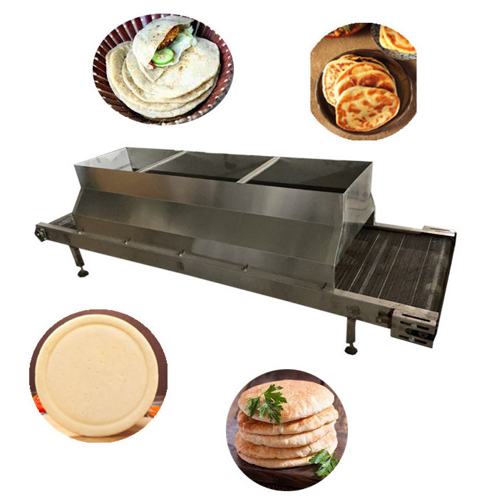 Multifunctional automatic tortilla maker machine naan pita bread production line arabic bread maker roti chapati making machine