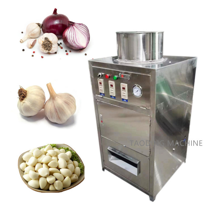 Stainless steel small Garlic peeling machine automatic onion peeler machine air Compressed garlic skin removing peeler machine