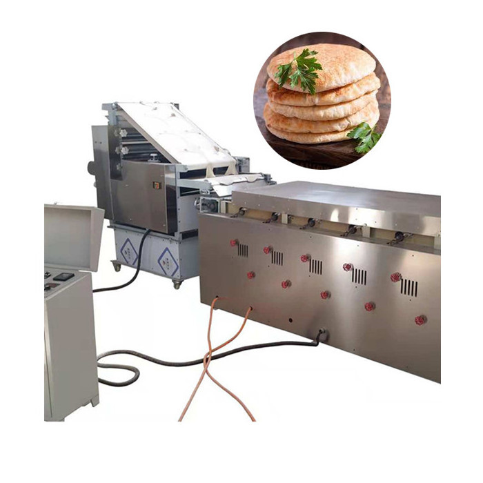 Large pita bread arabic bread production line dough sheeter tortilla making machine tortilla press roti chapati making machine