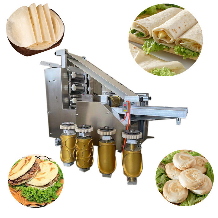 5300 pcs/h automatic roti making machine tortilla press flat arabic bread making machine pizza press commercial chapati maker