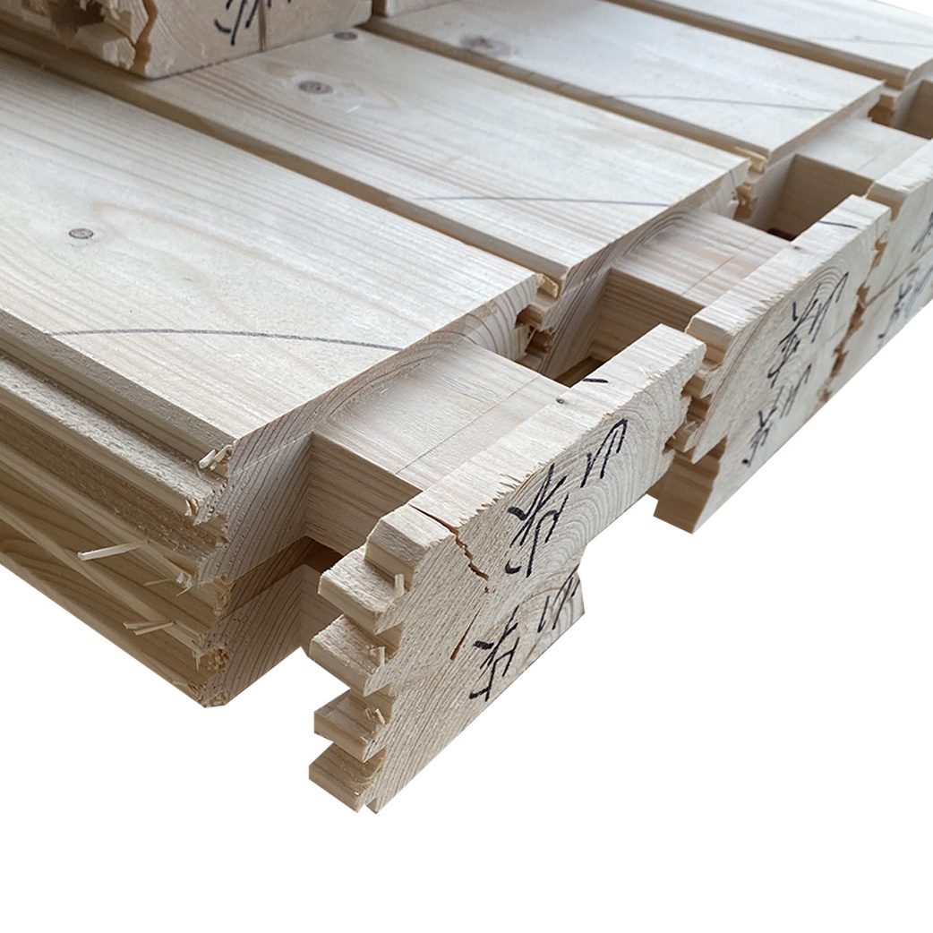 Wholesale High Quality Glulam Logs For Log Cabin Glue Laminated Timber