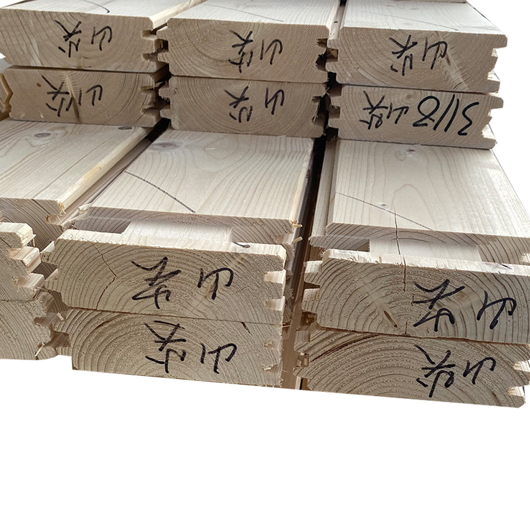 Wholesale High Quality Glulam Logs For Log Cabin Glue Laminated Timber