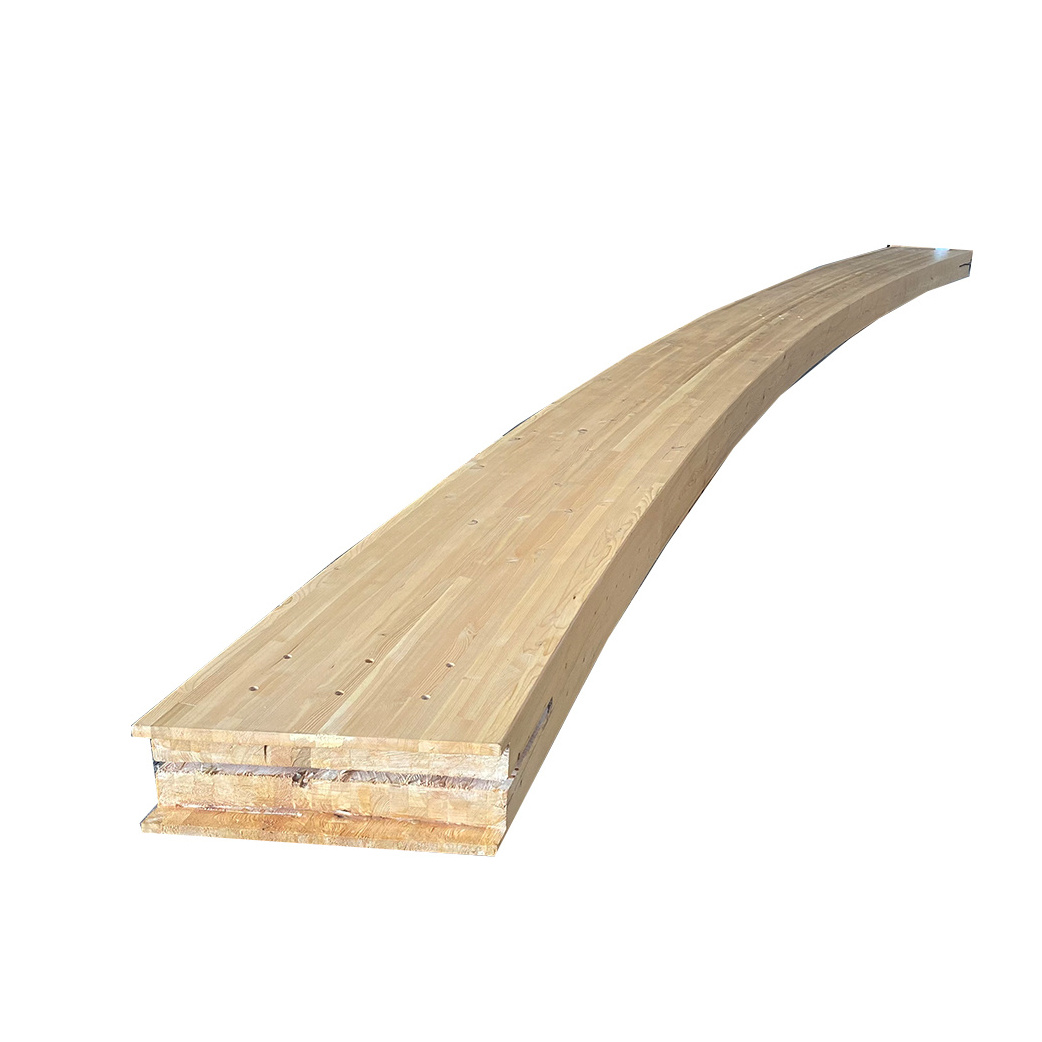 Glulam Curved Beam Wholesale High Quality Gulam Beams Glued Laminated Timber Prices