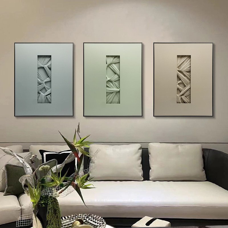 JZ  Home Decor Modern Abstract Wall Art Mixed Media Art 3D Painting Large Artwork