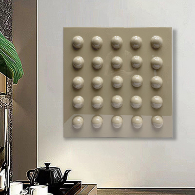 JZ  Home Decor Large Mixed Media Art 3D Dot Painting Abstract Artwork Luxury Wall Decor