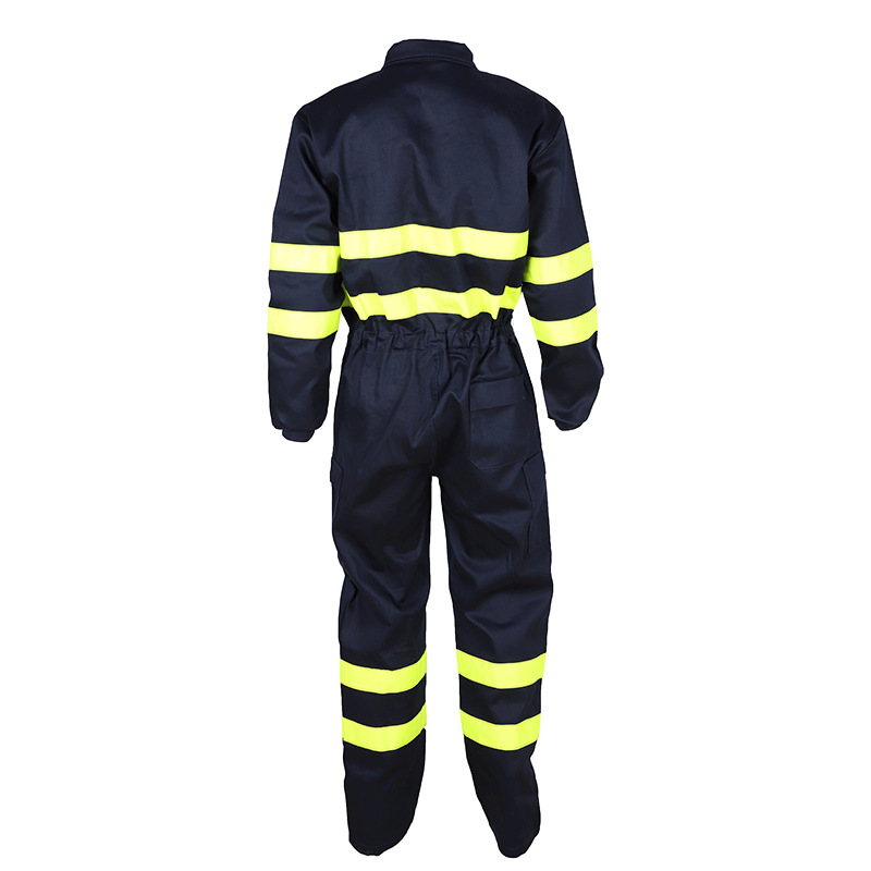 Wholesale Price High Quality FR Clothing 100% Cotton Flame Retardant Overalls One Piece Unisex Reflective Safety Clothing