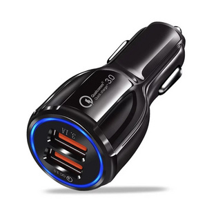 Quick Charge 3.0 Universal Dual USB Mobile Phone Car Chargers Dual QC 3.0 Car Charger For iPhone Samsung