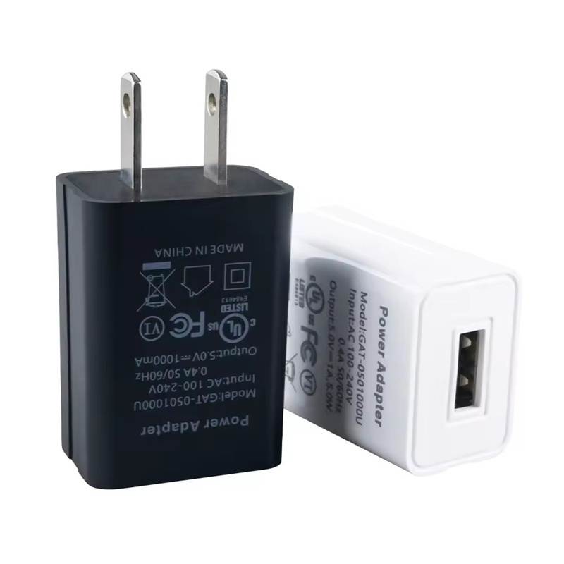 CE FCC Certificated US Plug Mobile Phone Wall Charger USB C 1A 5W Cell Phone Charger Fast Charging Travel Chargers Adapter