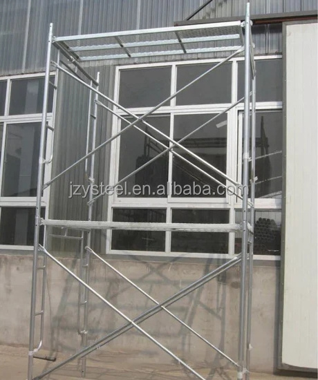 2022 ladder frame scaffolding set with walk board brace and stack pin h  parts