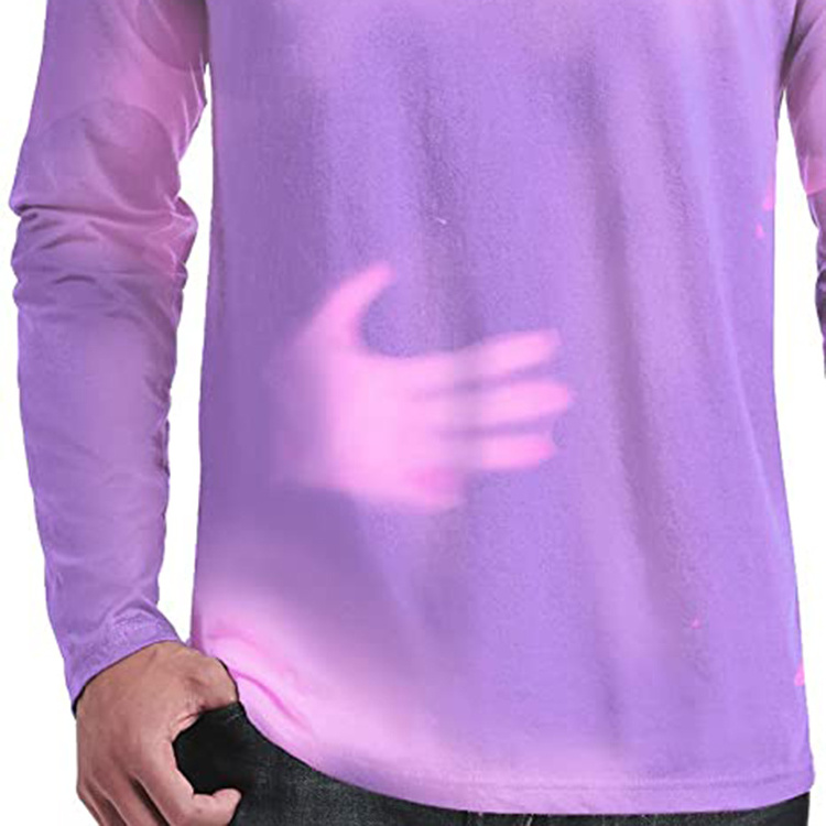 Hot Sensitive Color Changing T- Shirts Custom Logo Printing Tee Shirt Unisex Temperature Changing T Shirts New Style