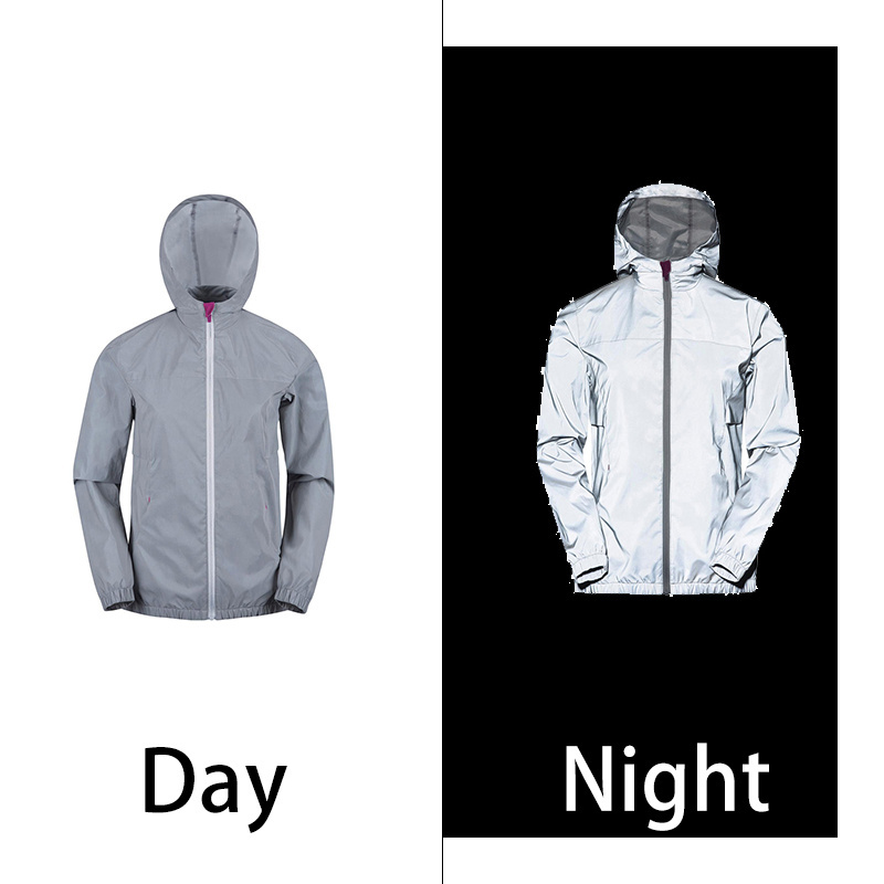 Wholesale new coming reflective jacket windbreak hooded men winter jacket reflective jacket