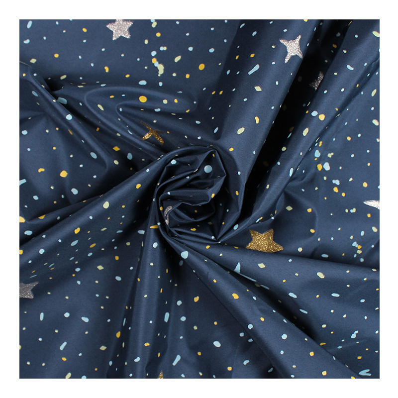 2020 Star Printed Glow In The Dark Fabric Fluorescent Luminous Colorful Noctilucent Glow In The Dark Fabric