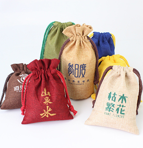 Factory customization jute gunny bags Multifunction gunny bag making gunny rice bag