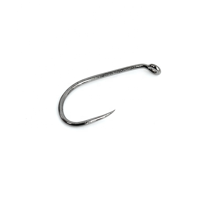 Black Nickel Competition Fly Fishing Barbless fly tying hook Dry Nymph Shrimp Wet Caddis Fly Hook