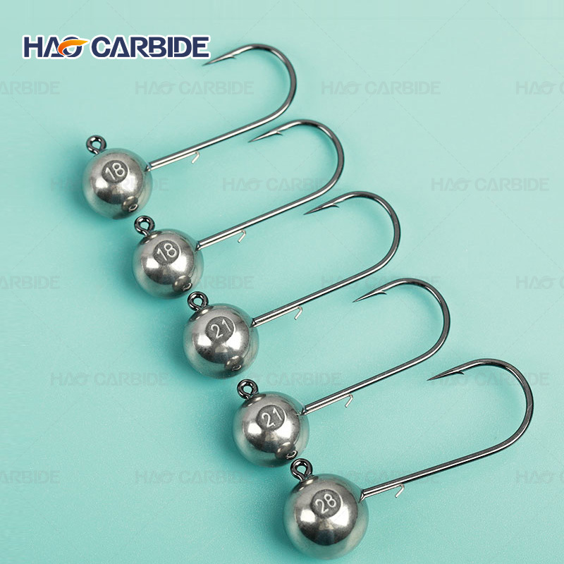 Fishing Swing Football tungsten ball jig head