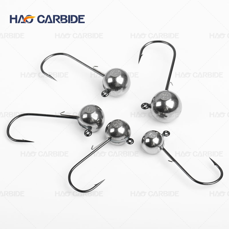 Tungsten Weedless Ball Jig heads (Ball jig Heads for Swim jigs and Soft Plastics)