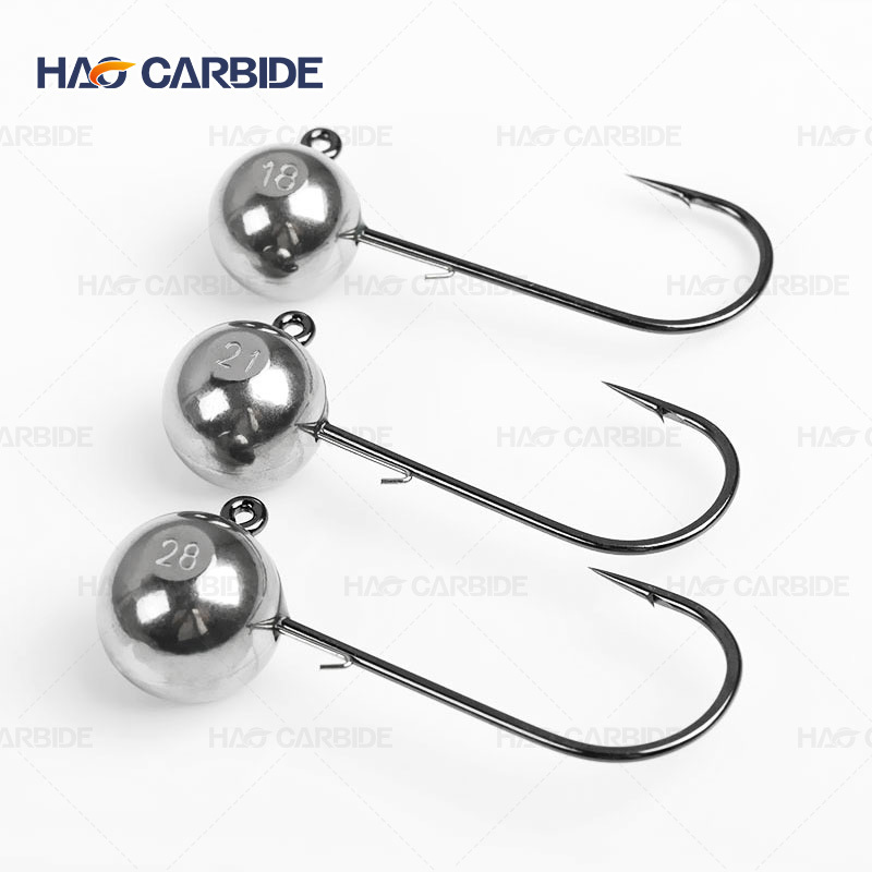 Fishing Swing Football tungsten ball jig head