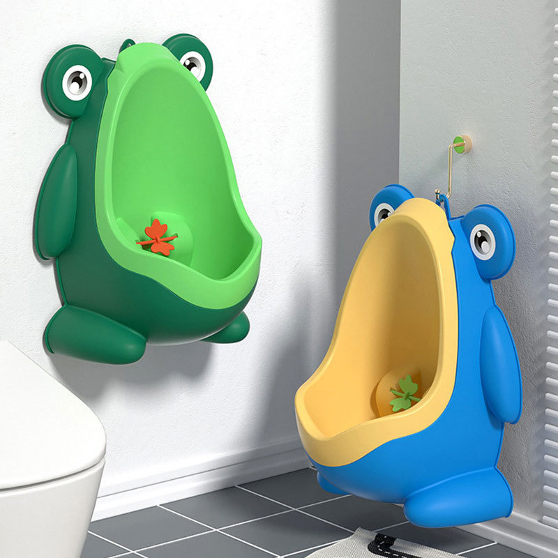 Portable Frog Shape Children's Urinal Boy Wall  Urine Basin Bucket Baby Mobile Toilet Splash-Proof Training Of Urinals Toilets