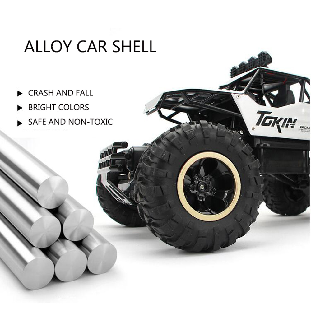 2.4Ghz RC Cars 4WD Rechargeable Rock Crawler Electric Off Road Radio Remote Control Car Monster Trucks Toys for Kids Gifts