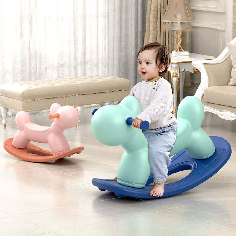 Trojan Horse Roller Coaster Toddler Ride-on Toys for Baby Rocking Horse Child Boys Girls Birthday Gift Rocking Chair