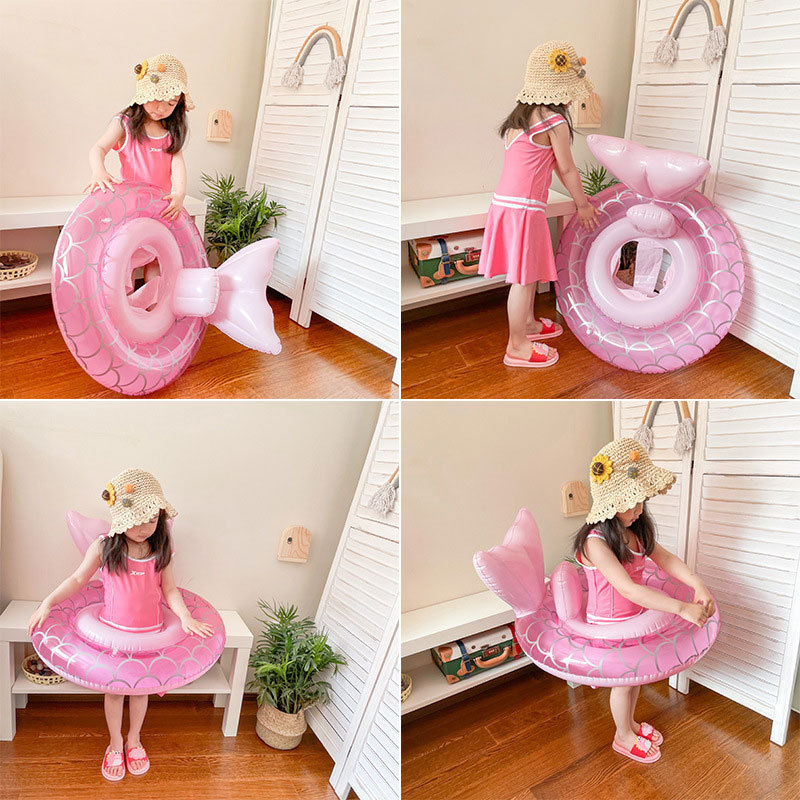 Inflatable Swim Rings Funny Beach Party Toys Summer Swimming Pool Float Ring Tubes Cute Pattern Tube for Kids Adults