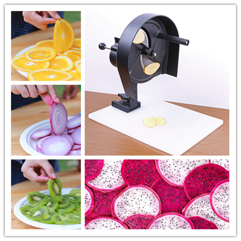 Commercial apple pineapple slice slicing machine tomato potato chip slicer