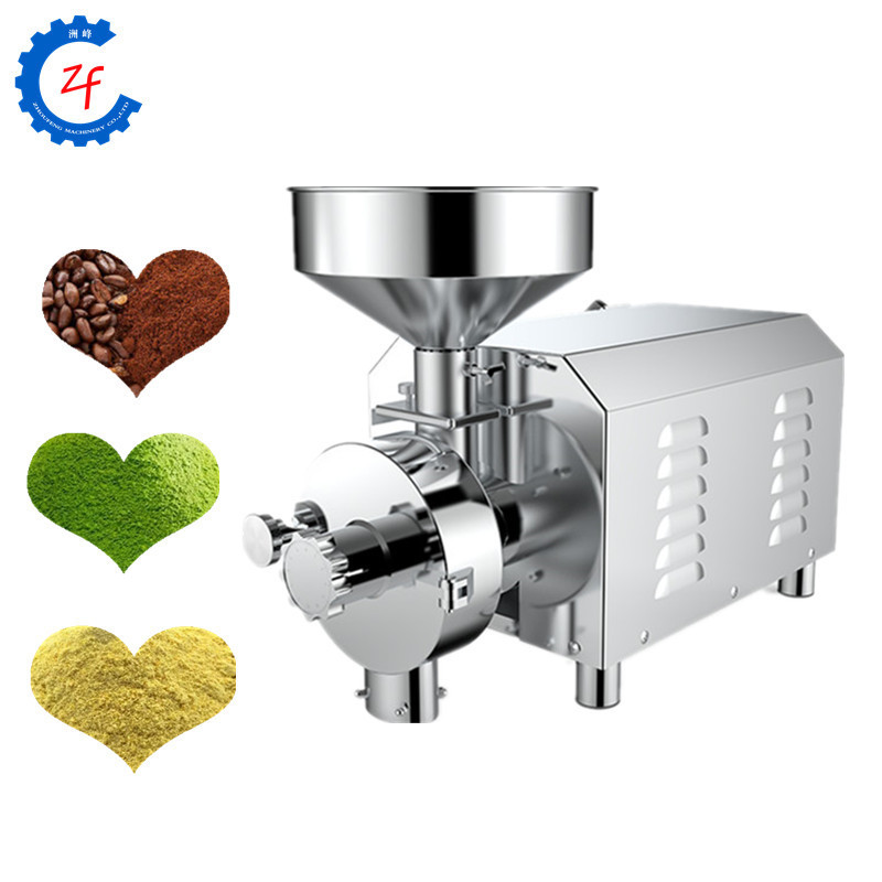 Stainless steel mini chili powder grinding machinery beans flour mill electric coffee corn grinder milling machine