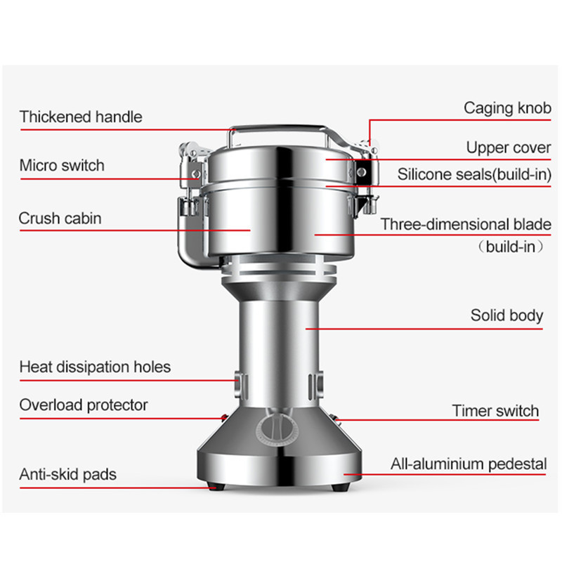 High quality cassava tea leaf grinding machine coffee bean flour mill milling machine