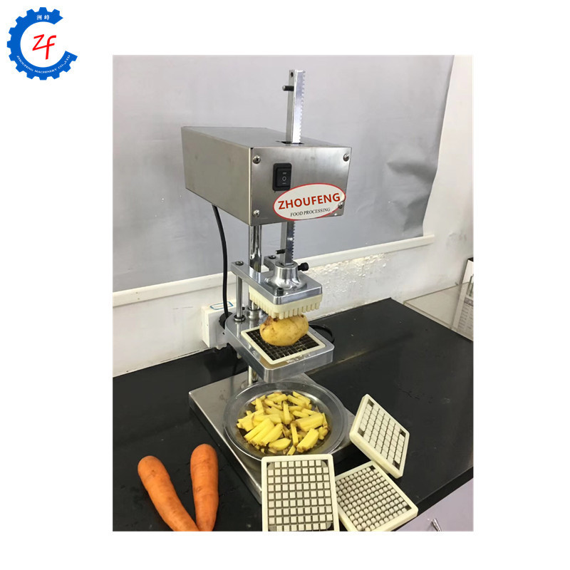 Vertical french fries cutting machine electric apple cutter machine potato cucumber taro cutters with 3 blades