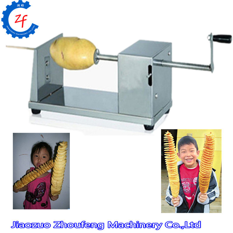 Twister tornado spiral potato and sausage cutter cutting machine