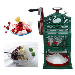 Fruit red beans milk ice cream snow cone machine manual ice crusher smoothie making machine