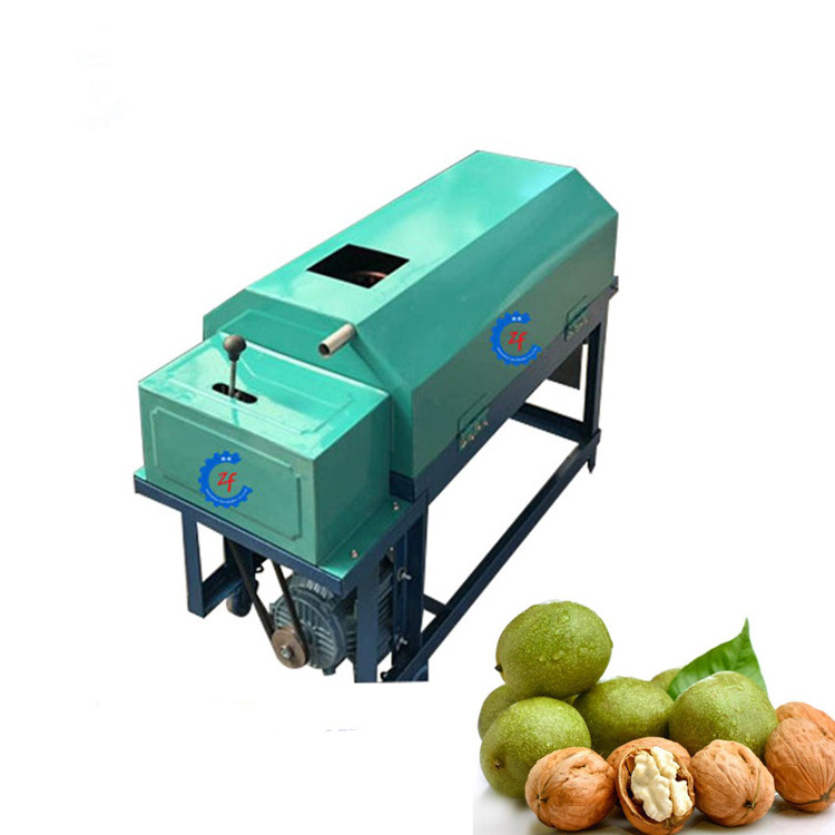 Green Walnut Peeling Husking Machines Pecan Peeler Skin Remover Machine