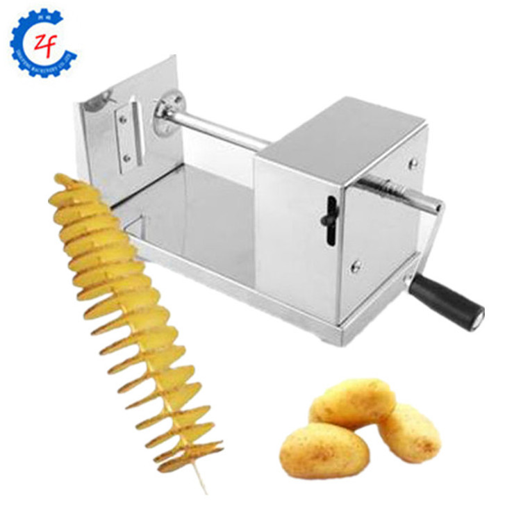 Commercial spiral sausage cutter potato tower making machine twister chinese yam cutting machine