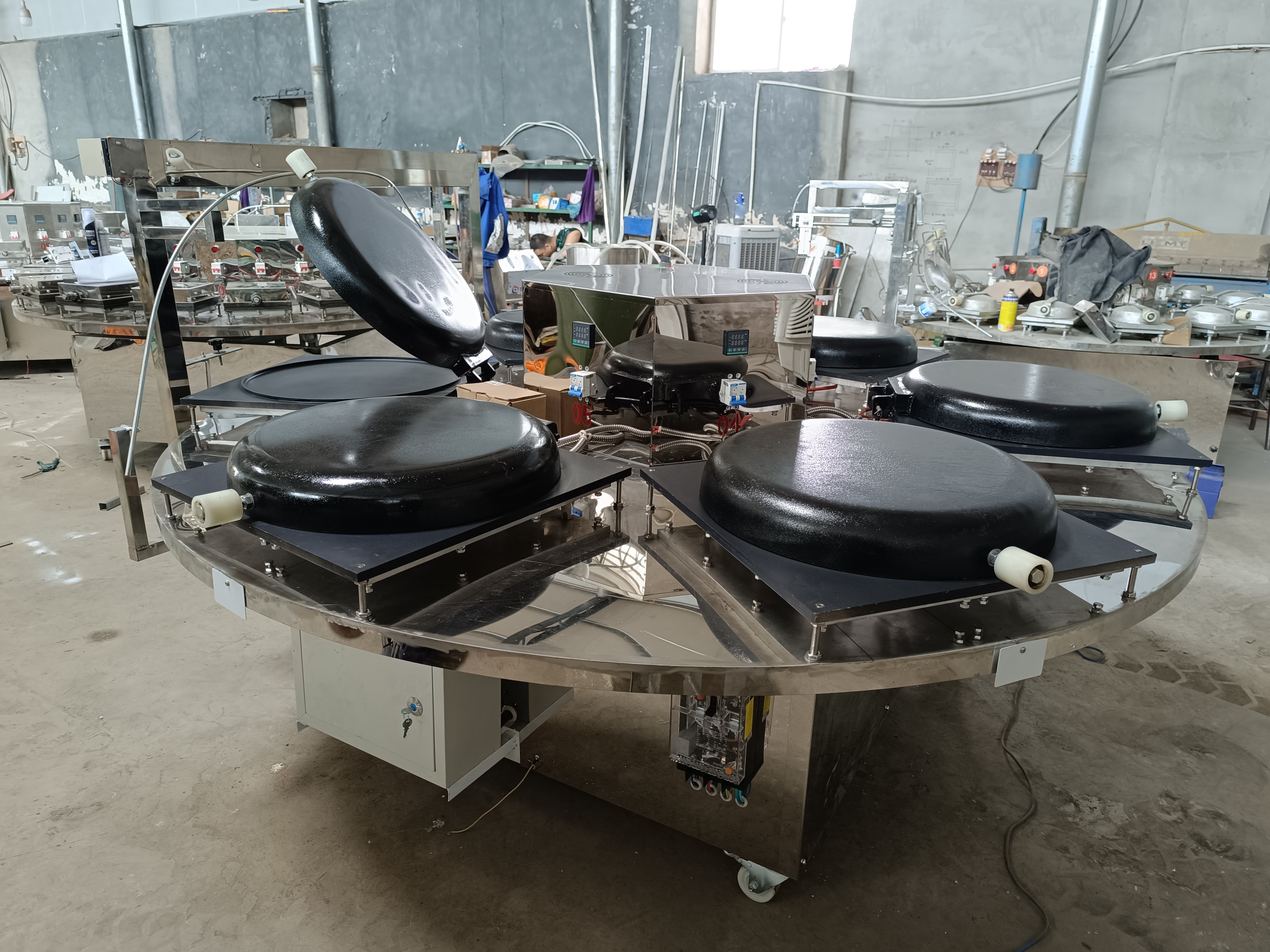 Stainless Steel Injera Making Machine Ethiopia Injera Baking Machine