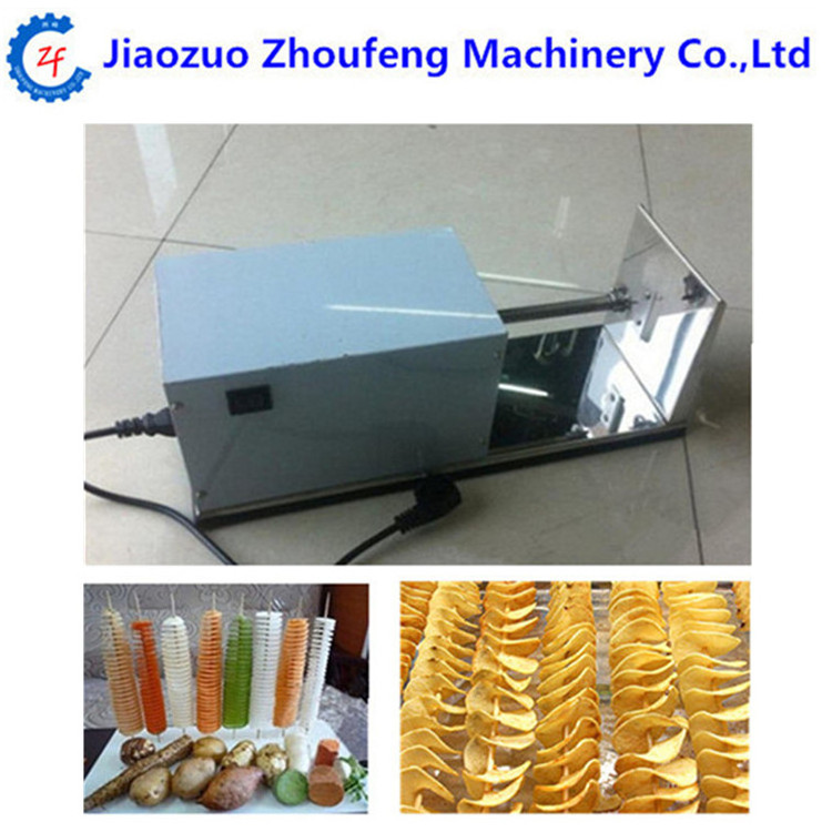 Commercial spiral sausage cutter potato tower making machine twister chinese yam cutting machine