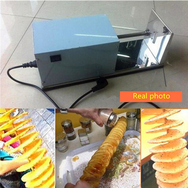 Twister tornado spiral potato and sausage cutter cutting machine