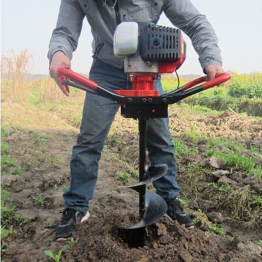 Manual Operation Planting Tree Hole Digger Earth Puncher Ice Auger Machines