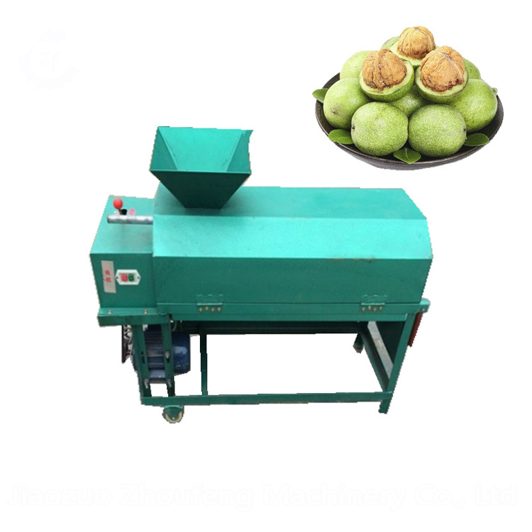 Green Walnut Peeling Husking Machines Pecan Peeler Skin Remover Machine