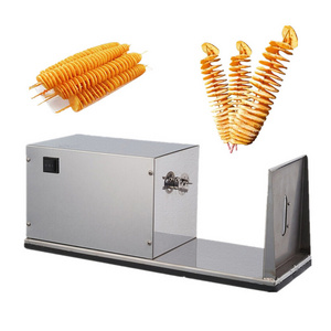 Commercial spiral sausage cutter potato tower making machine twister chinese yam cutting machine