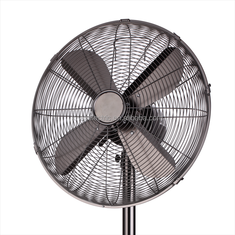 New Hot Product 50W 16 Inch Retro Metal Stand Fan Antique Standing Pedestal Fan