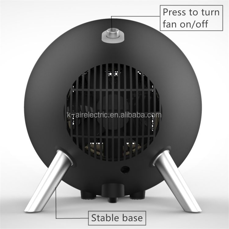 800W Wide Angel Space Ceramic Fan Heater For Indoor Use Desktop Heater With Thermostat High Output Heater Fan