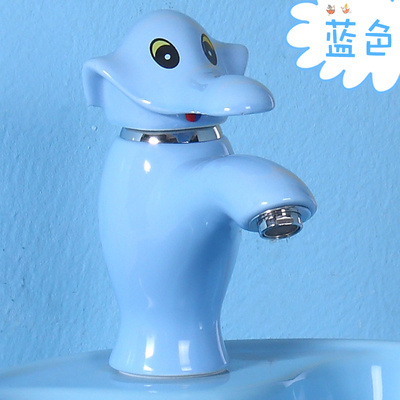 KD-K001F Luxurious Colorful Bathroom Accessories Children Wash Basin Water Mixer Tap Ceramic Colored Elephant Shape Water Faucet