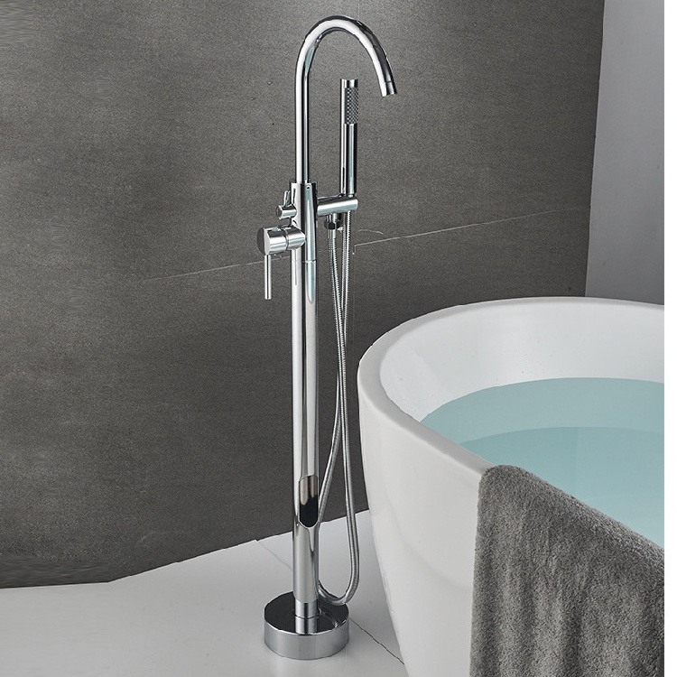 KD-BTS01 European Style Shower Room Free Standing Bathtub Fittings Filtered Shower Head with Handheld Cold and Hot Water Faucet