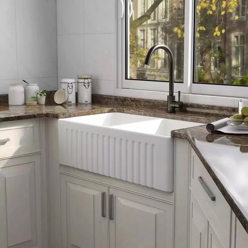 New style farm house sink open kitchen ceramic  sink