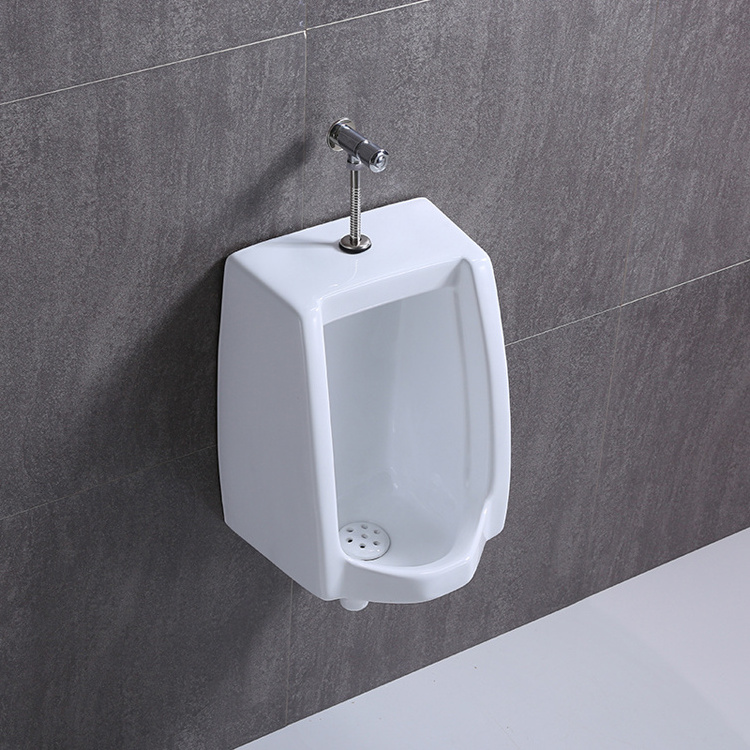 KD-14U High Level Hotel Sanitary Ware Products Square Shape Ceramic Urinal Trap Wall Mounted Ceramic Glazed Urine Toilet Bowl