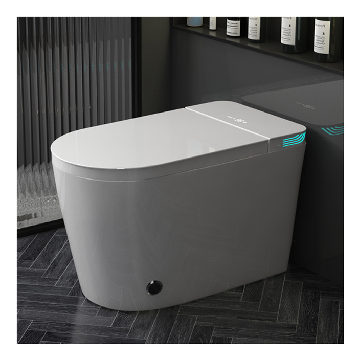 New Modern sanitary ware  wc one piece  Siphon Jet Flushing intelligent smart bidet water closet toilets automatic flush toilet