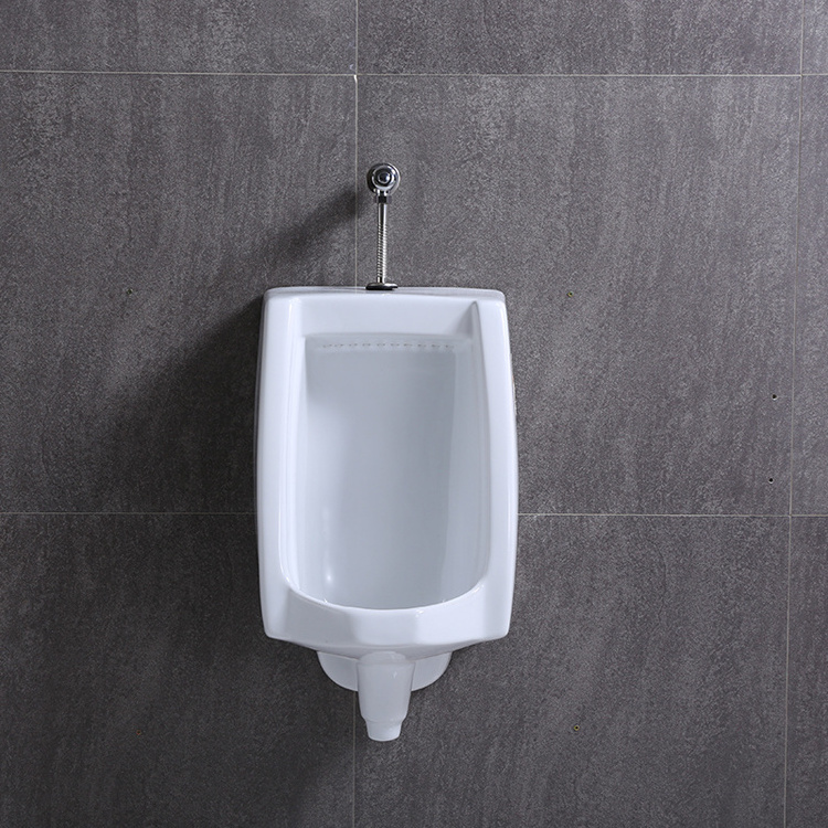 KD-14U High Level Hotel Sanitary Ware Products Square Shape Ceramic Urinal Trap Wall Mounted Ceramic Glazed Urine Toilet Bowl