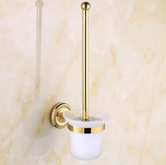 Luxurious High Quality Golden Wall Hung Bathroom Hanging Fittings New Series Brass  Sanitary Ware Accessory