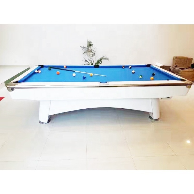 Fashion hot sale 9ft indoor billiard table oem japanese korea 8 feet 10ft steel solid wooden rubber cushion snooker pool table